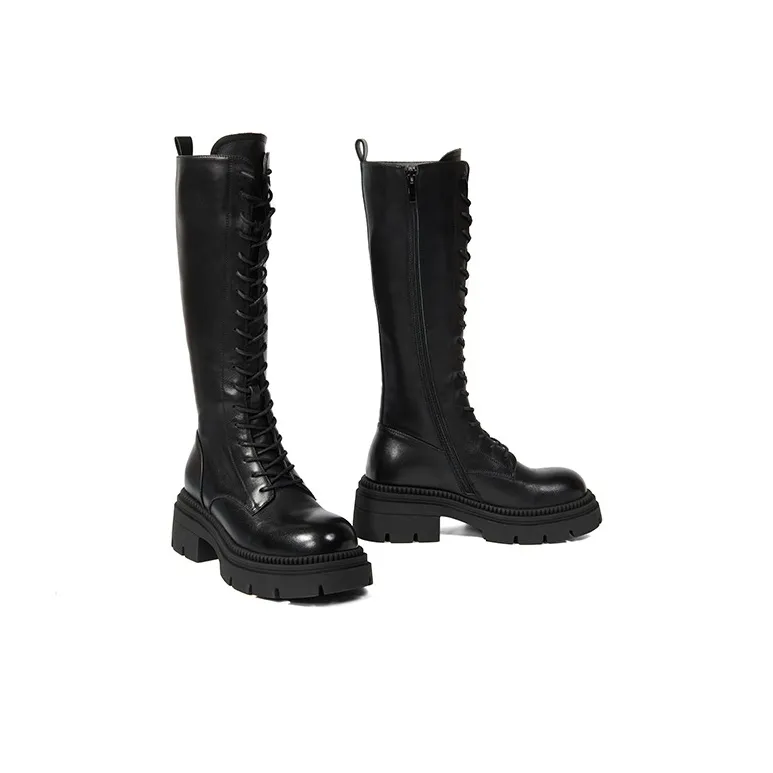 PT'SON Knee high Boots Women's Black-10