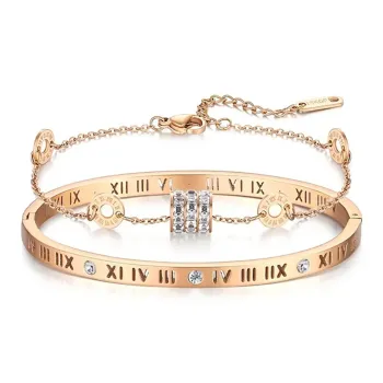 LUCA Zircon Bracelets Unisex Love Confession