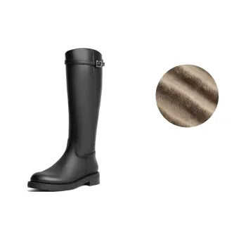 BELLE Knee high Boots 3cm Women's Black