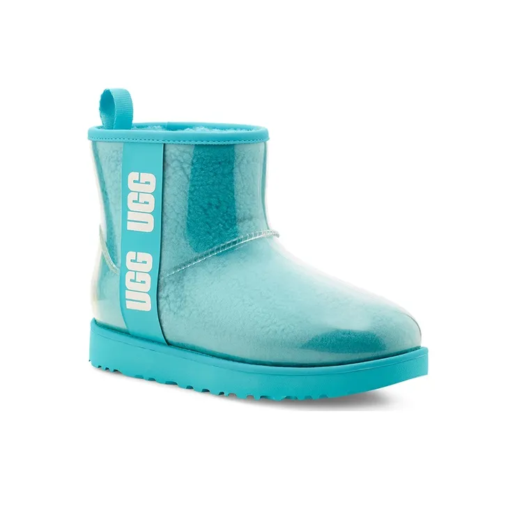 UGG CLASSIC CLEAR MINI Thermal Short Snow Boots Women's Aqua-2