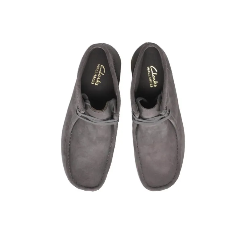 Clarks Wallabee Ankle Boots Women's Gray-4