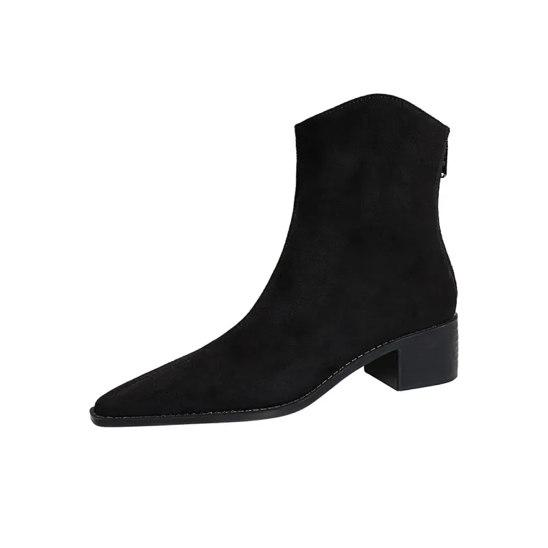 Bamiti Ankle Boots Women's Black/Dark Brown-0
