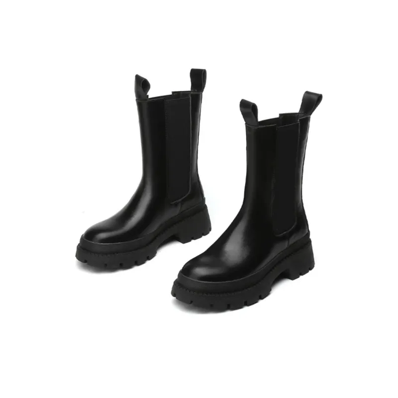 KEKAFU Short Chelsea Boots 5.7cm Women's Black-3