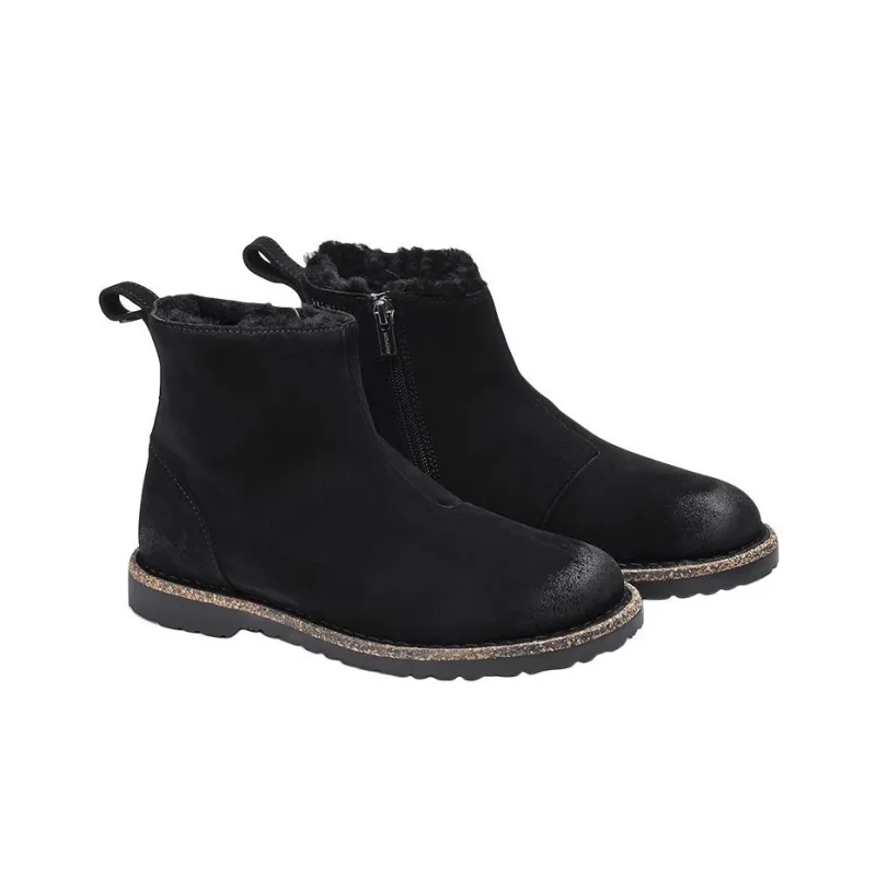Birkenstock Ankle Boots Women's Black Narrow Fit-2