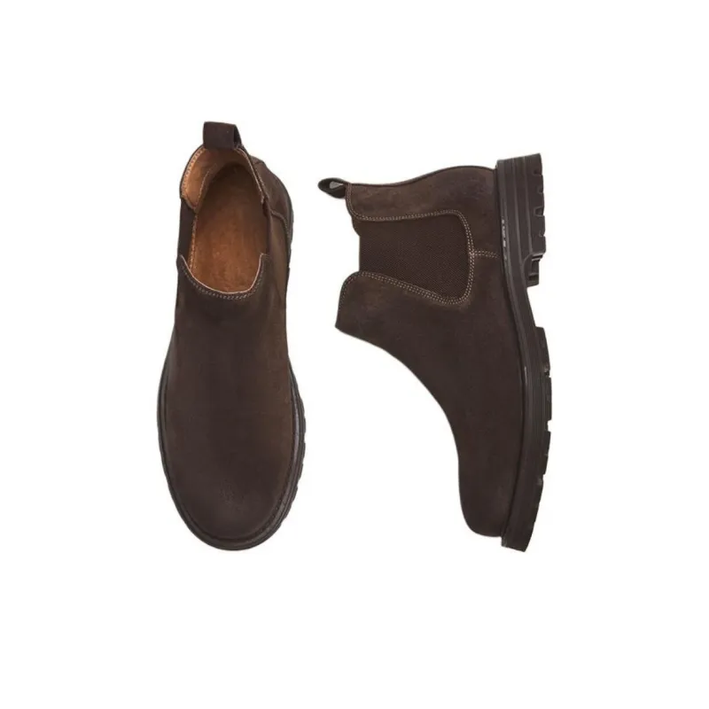 Hotwind Chelsea Boots Men's Brown-3