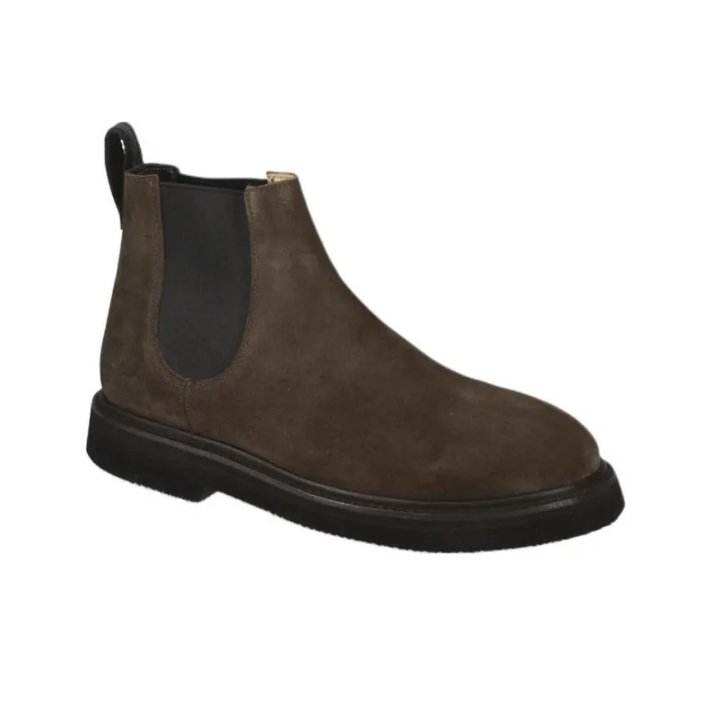 PREMIATA Short Chelsea Boots Men's Brown-2