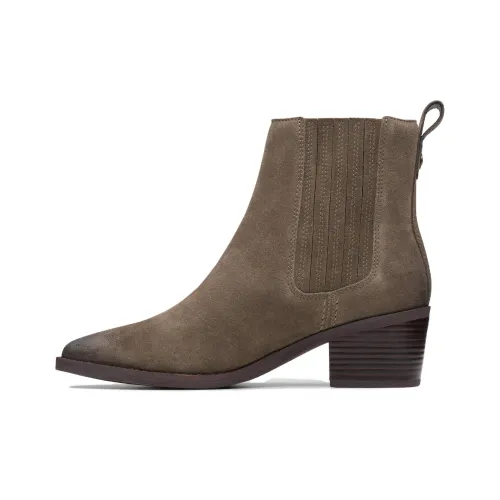 Clarks Short Chelsea Boots 5cm Women's Gray