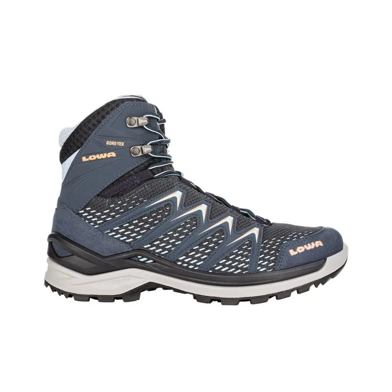 Lowa Innox Pro GTX Waterproof And Wear resistant Crew Outdoor Boots Women's Blue Black-1