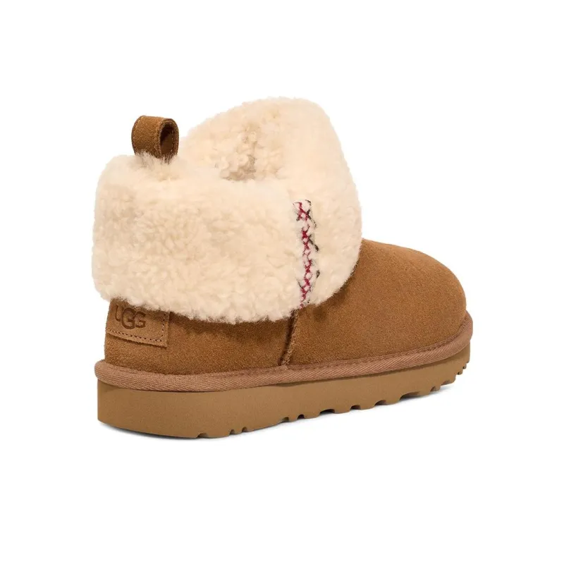 UGG Classic Ultra Mini Boot Heritage Braid Chestnut Women's-2