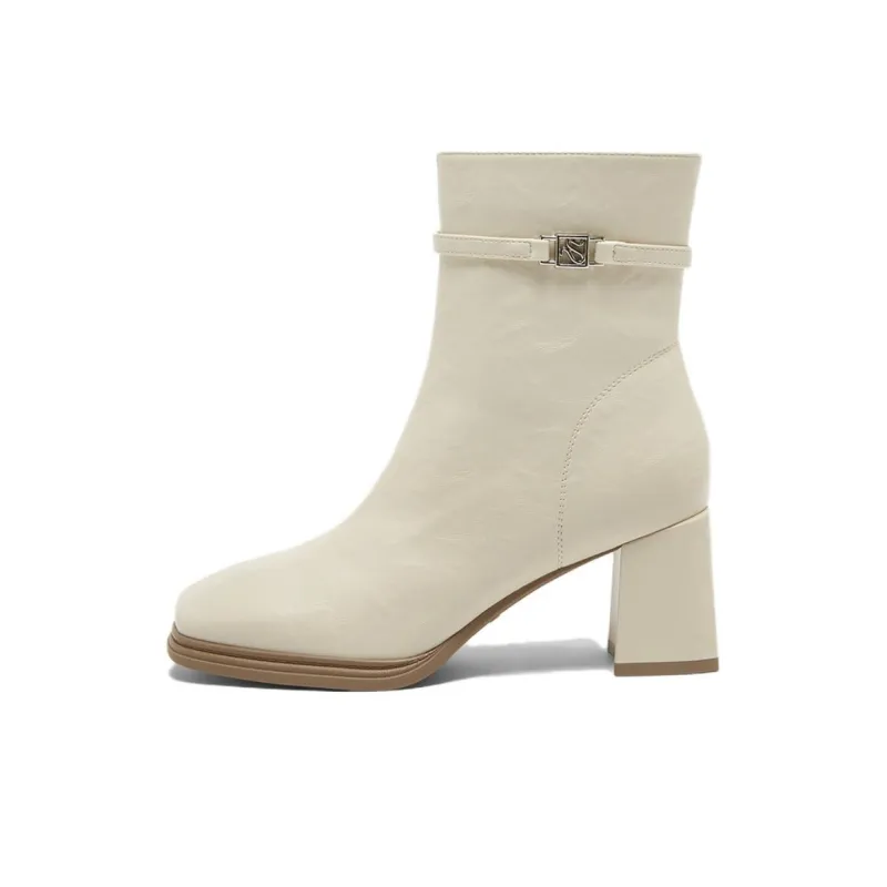 BASTO Ankle Boots Women's Black/Burgundy/Brown/Beige-12