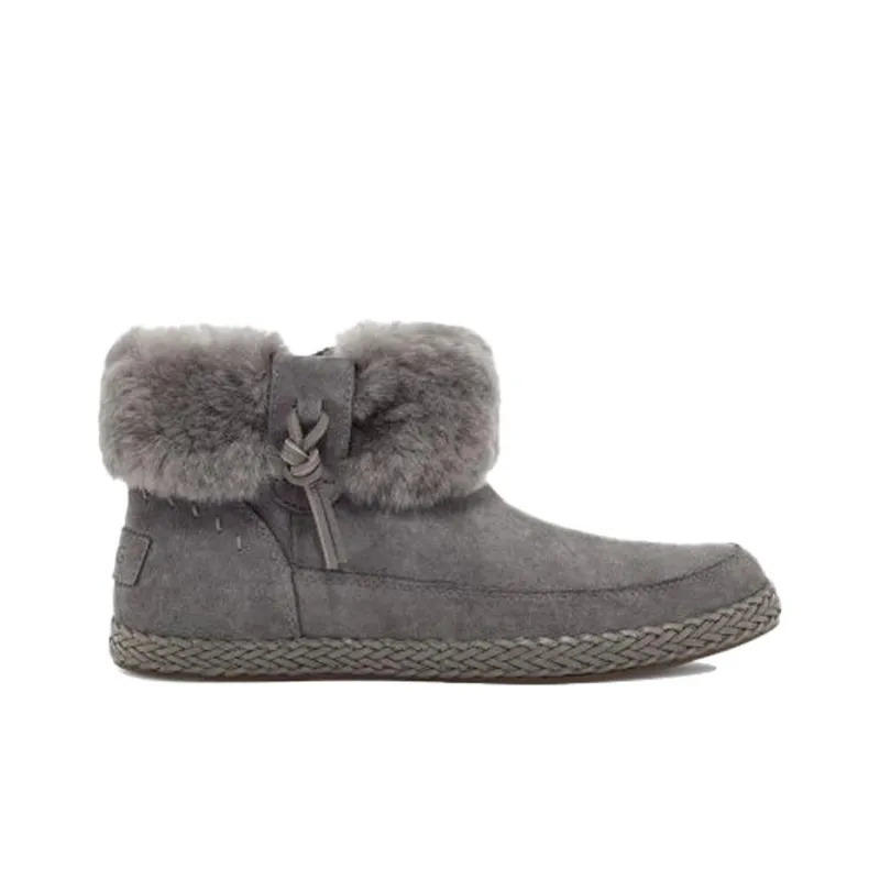 UGG Elowen Fleece Lined Snow Boots Gray Women's-1