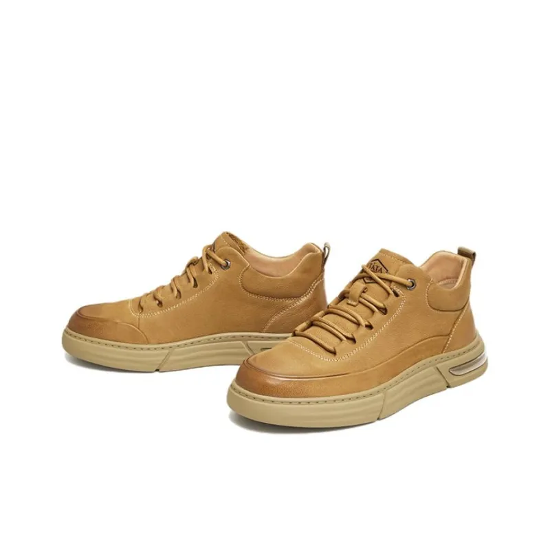 TATA Ankle Boots Men Solid Color-22