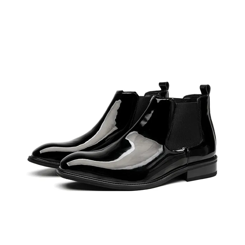 Beidouniao Chelsea Boots Men's Black-1