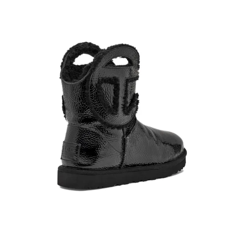 UGG X Telfar Logo Mini Crinkle Black-3