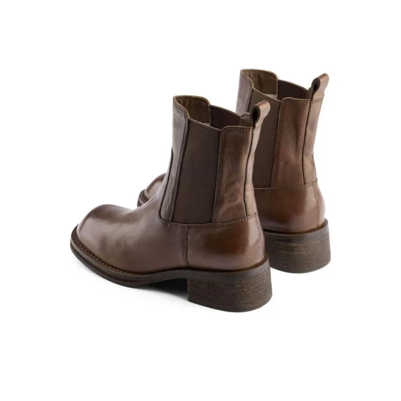 73Hours Lava Cocoa Short Chelsea Boots 3cm Women's-7