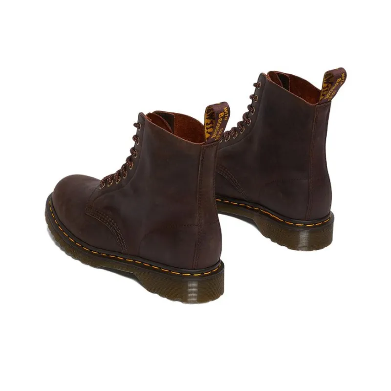 Dr.Martens 1460 Pascal Waxed Full Grain Leather Lace Up Boots 'Chestnut '-3