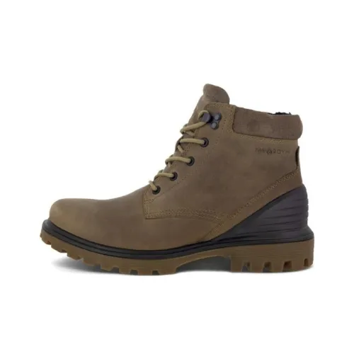 Ecco Short Ankle Boots Men's Brown