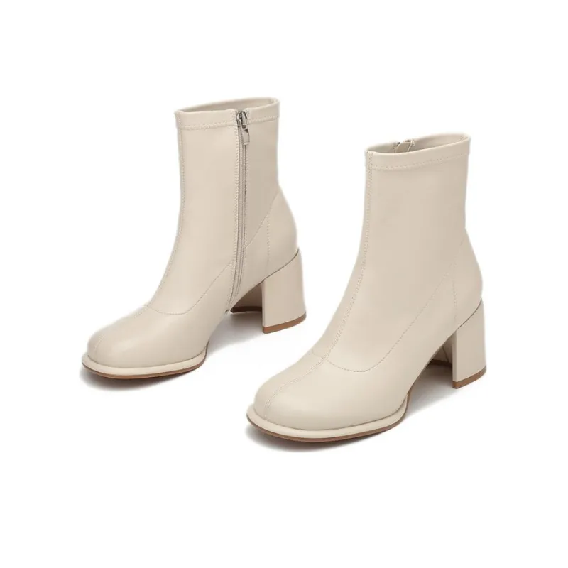 KEKAFU Ankle Boots Women's Black/Brown/Beige-10