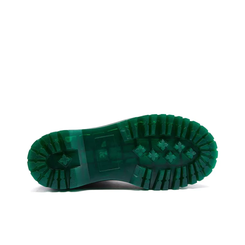 SMILEY Martin Boots Women's Black/Green-4