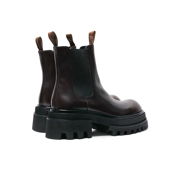 Viplander Crew Chelsea Boots 8CM Men's Coffee-2