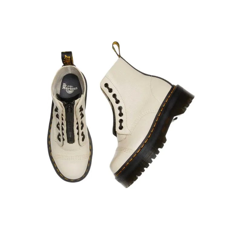 Dr.Martens SINCLAIR Short Martin Boot Women's Beige-5