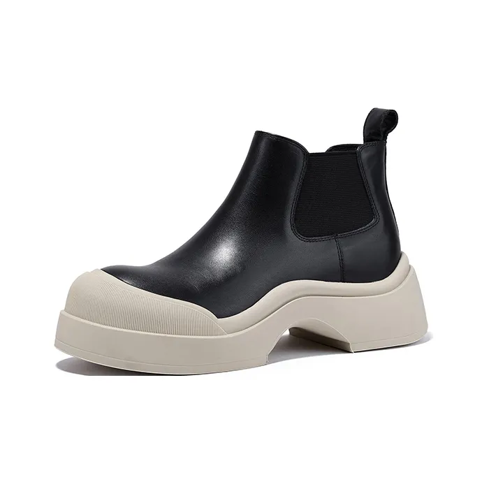 SELAIYA Short Chelsea Boots 4.5cm Women's Black-0