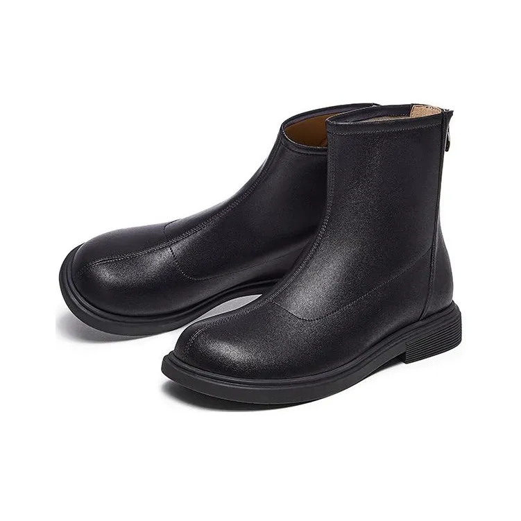CAMEL Ankle Boots Medium Heel 3 5CM Women's-6