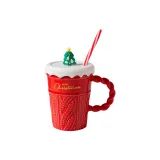 Straw Mug Christmas Edition (Red)