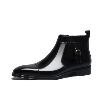 Bansley Chelsea Boots Men Gold Polished