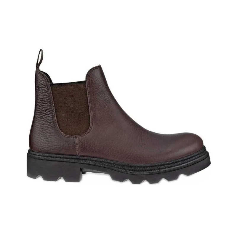 Ecco Short Chelsea Boots Men's Brown-1