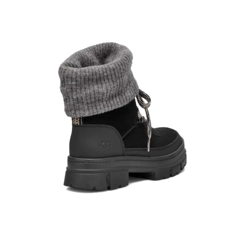 UGG Slip Resistant Short Outdoor Boots Women's Black-3