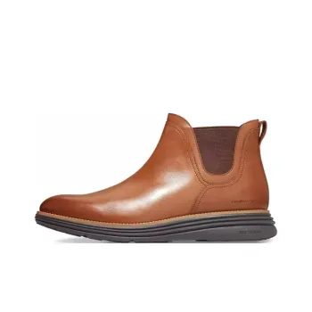 COLE HAAN Short Chelsea Boots Men's Brown