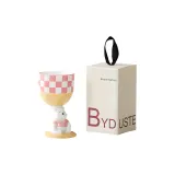 Bear Highball Glass-Pink Square (Handheld Strap Multicolor Box)