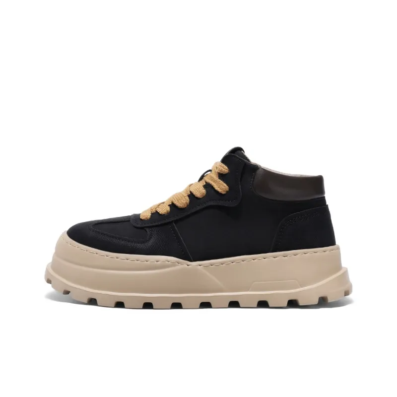 YUZHAOLIN Anti-Slip And Wear-Resistant Height Increasing Mid-Top Casual Shoes Men's Box-6