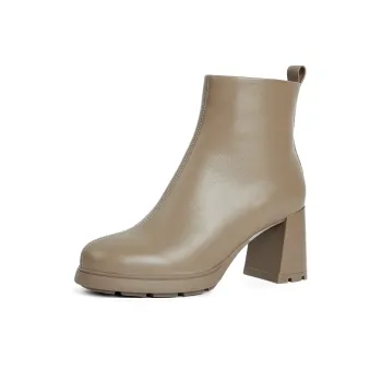 PT'SON Ankle Boots Women's Black, Dark Brown