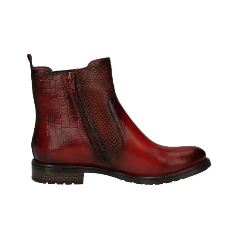 Bugatti Short Chelsea Boots Women's Red-1