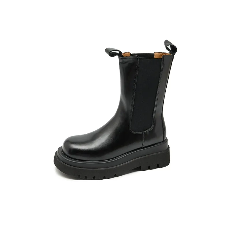 WESTLINK 14cm Chelsea Boots 6cm Women's Black-8