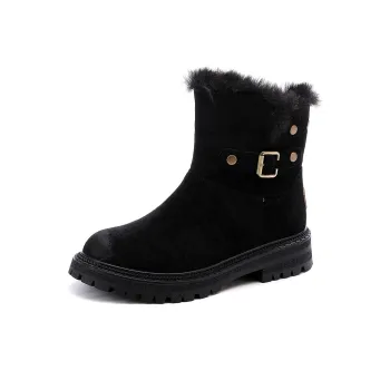 Bull Charm Wear Resistant Warm Slip Resistant Cushioning Short Snow Boots Women's