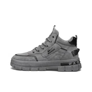 Warrior Short Mid Calf Martin Boot Men's Gray