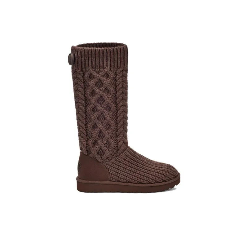 UGG Classic Cardi Cabled Knit Boot Burnt Cedar Women's-1