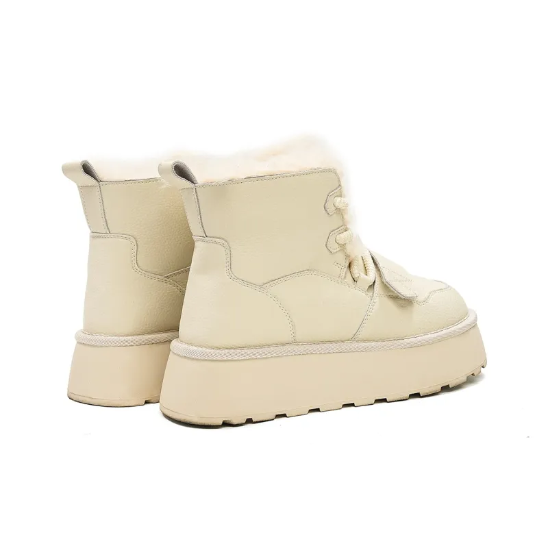 EBLAN Crew Snow Boots Women's Beige-4