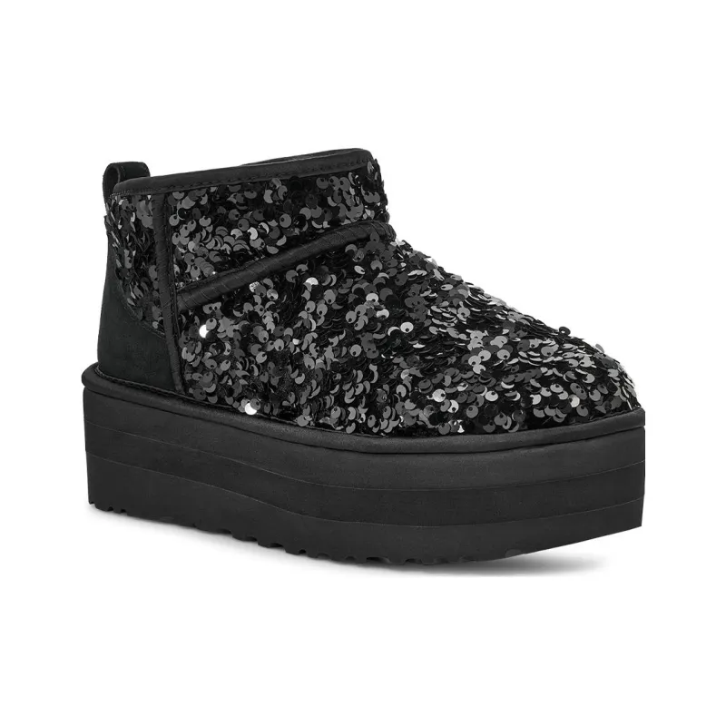 UGG Ultra Mini Chunky Sequin 'Black' Women's-2