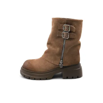Safiya Ankle Boots Unisex Camel