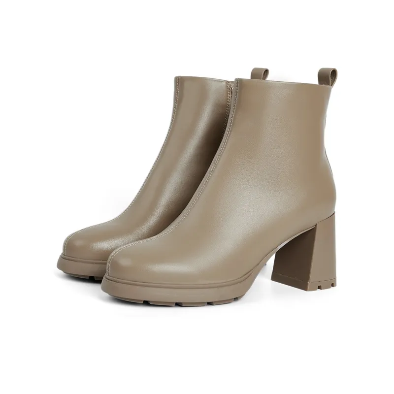 PT'SON Ankle Boots Women's Black, Dark Brown-18