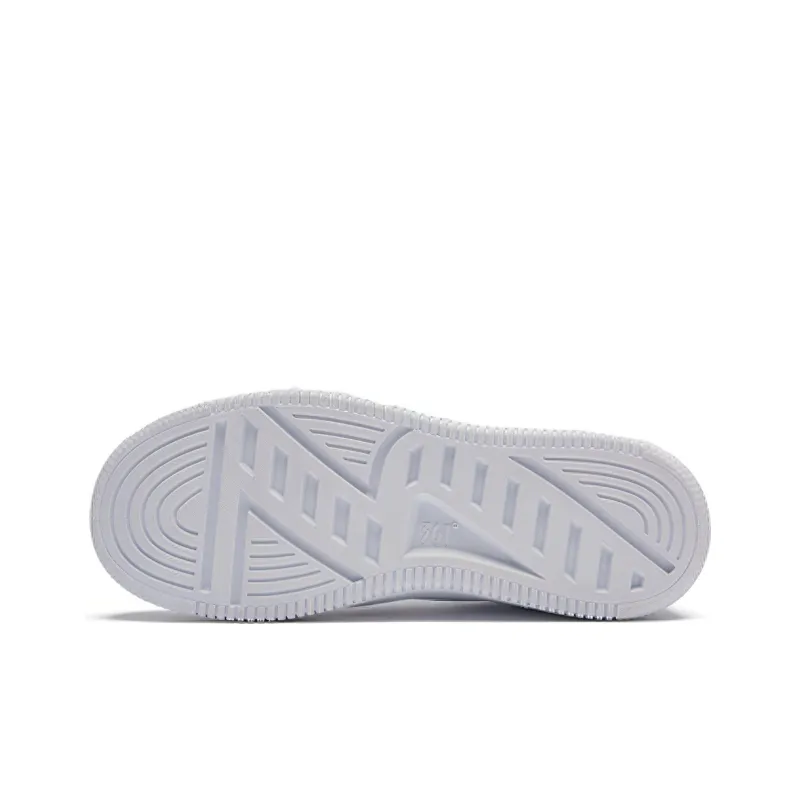 361° Deconstruction Slip Resistant Lightweight Breathable Low Top Skateboard Shoes Women's White Cyan-3