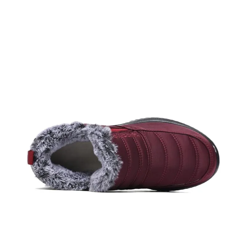 Warrior Ankle Length Snow Boots Women's Red-3