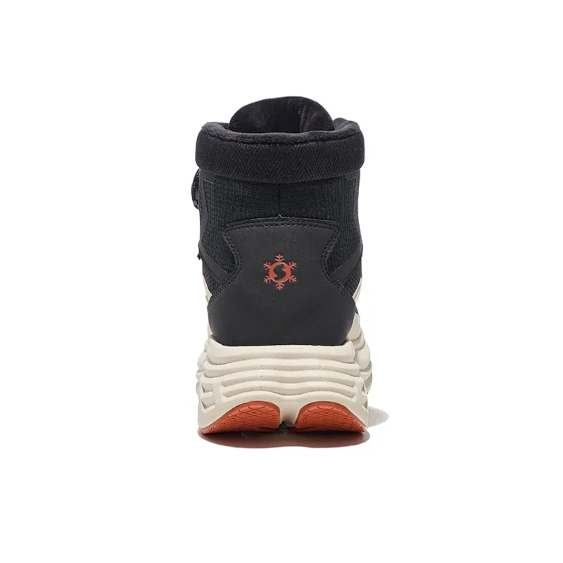 HOT POTATO Warm Cushioning Slip Resistant Short Snow Boots Unisex Black White-4