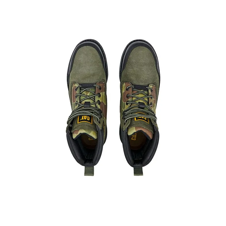 CAT Outdoor Boots Unisex Camouflage Black Green-2