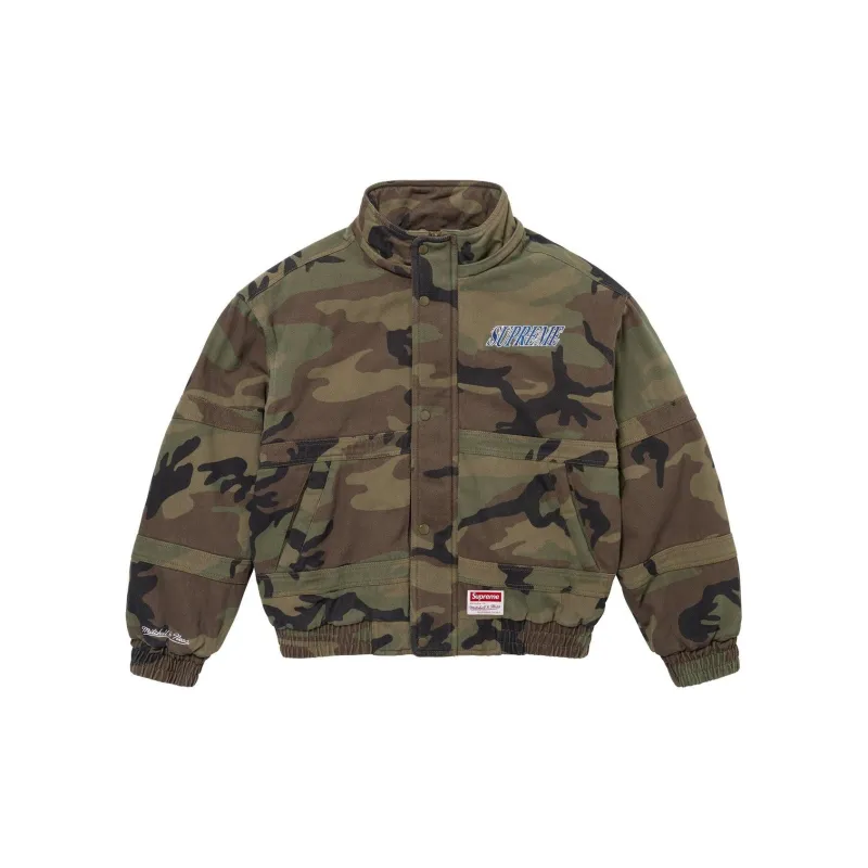 Supreme Mitchell & Ness Twill Stadium Jacket-2