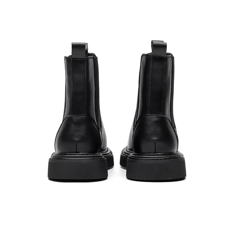 Beidouniao Short Martin Boot Men Black-3